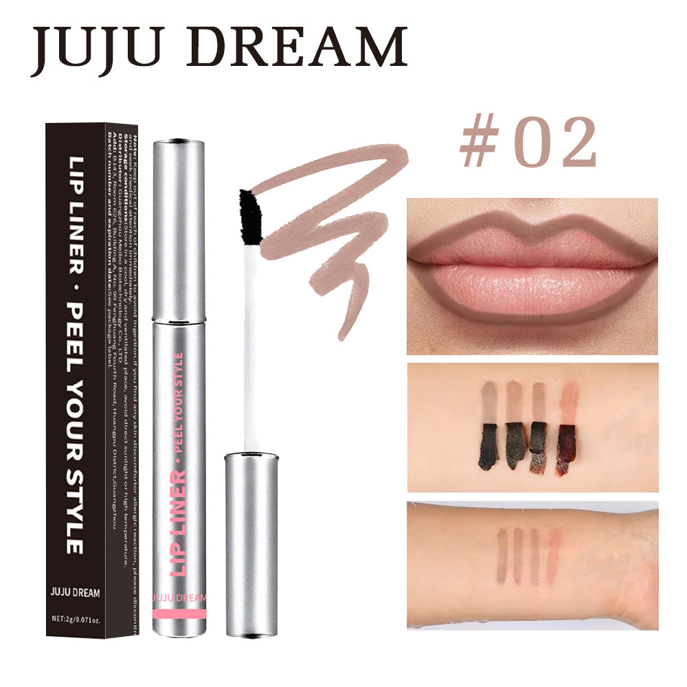 JUJUDREAM long lip gloss with detachment, waterproof lip, easy to colour lip pencils, make-up accessories for women and girls