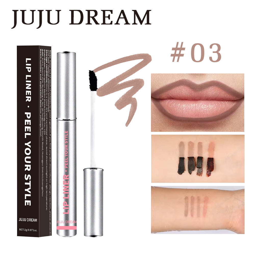 JUJUDREAM long lip gloss with detachment, waterproof lip, easy to colour lip pencils, make-up accessories for women and girls